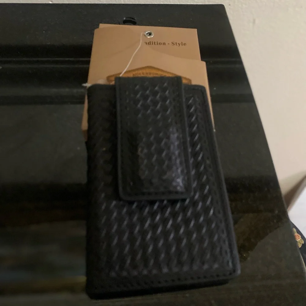 Handcraft Leather Card Holder money clip Wallet